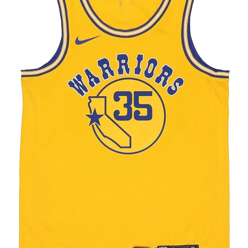 топ NBA Golden State Warriors Yellow- Durant Gold Hardwood Classics