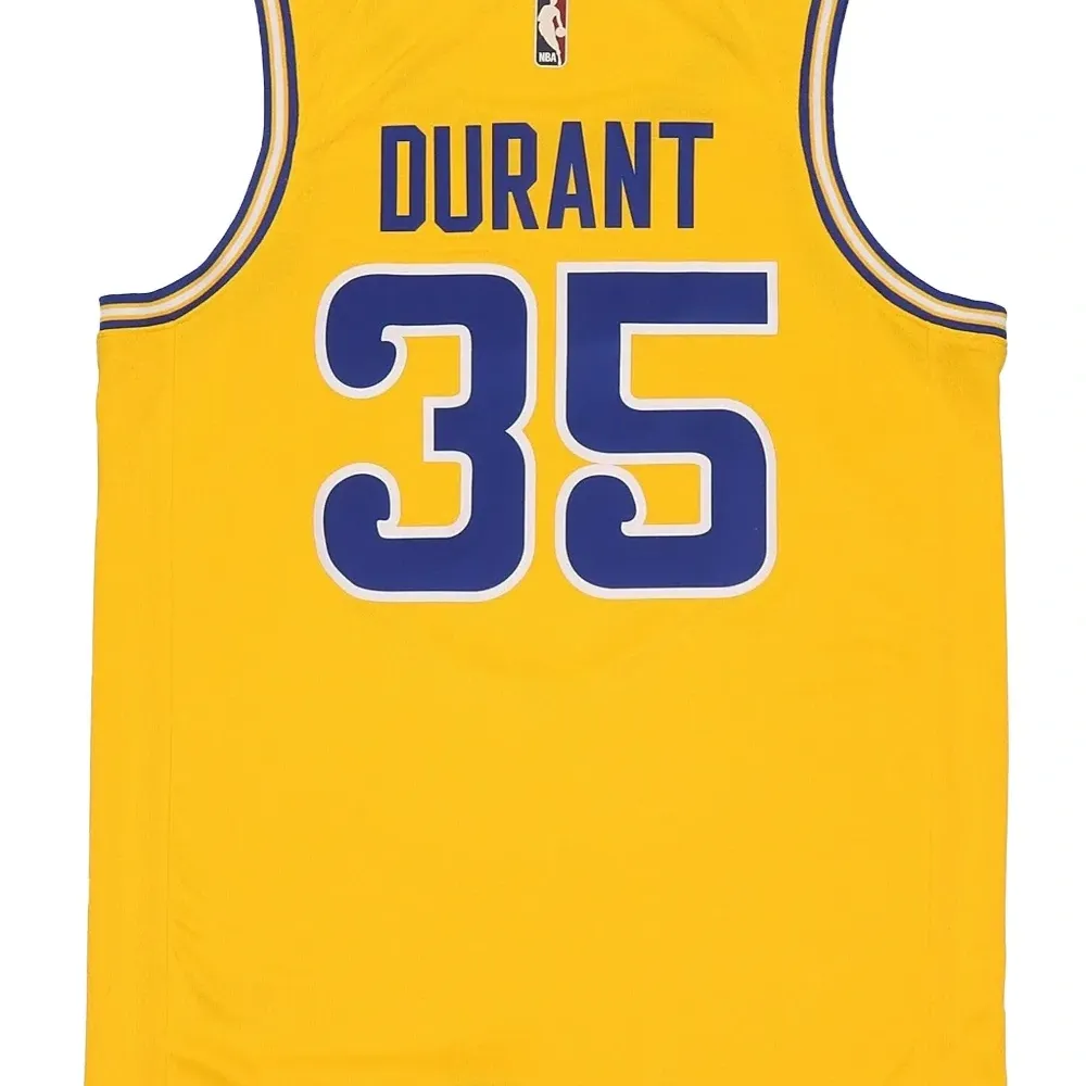 топ NBA Golden State Warriors Yellow- Durant Gold Hardwood Classics