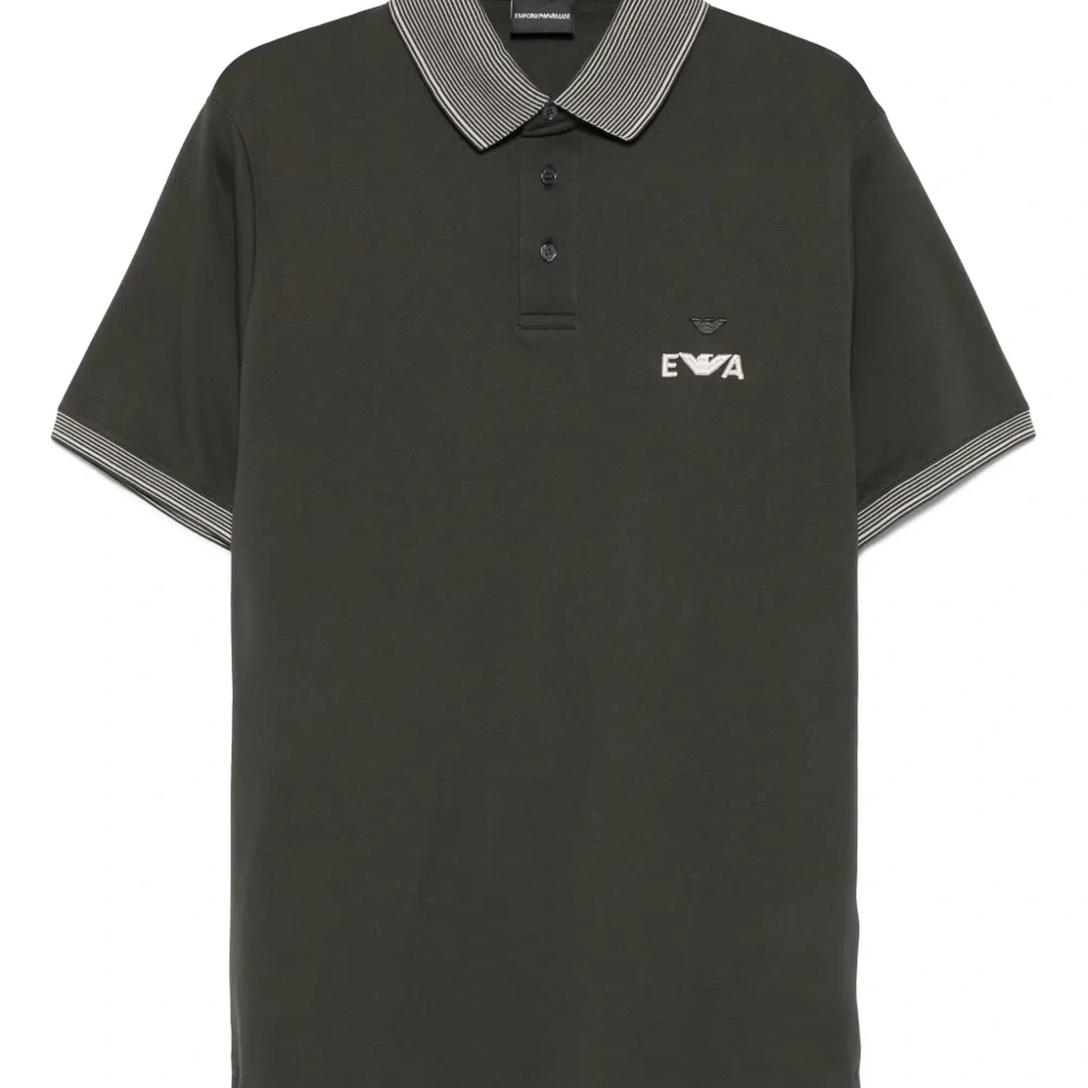 рубашка поло с вышитым логотипом