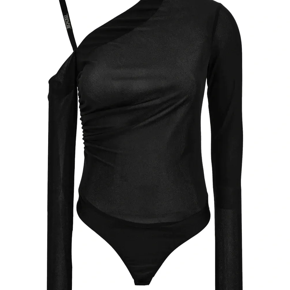 Боди с высоким воротником