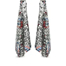 Серьги-подвески с узором