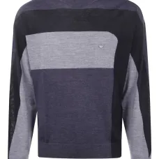 шерстяной свитер со вставкой