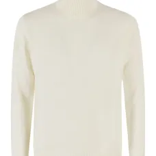 Свитер из шерсти мериноса с высоким воротником