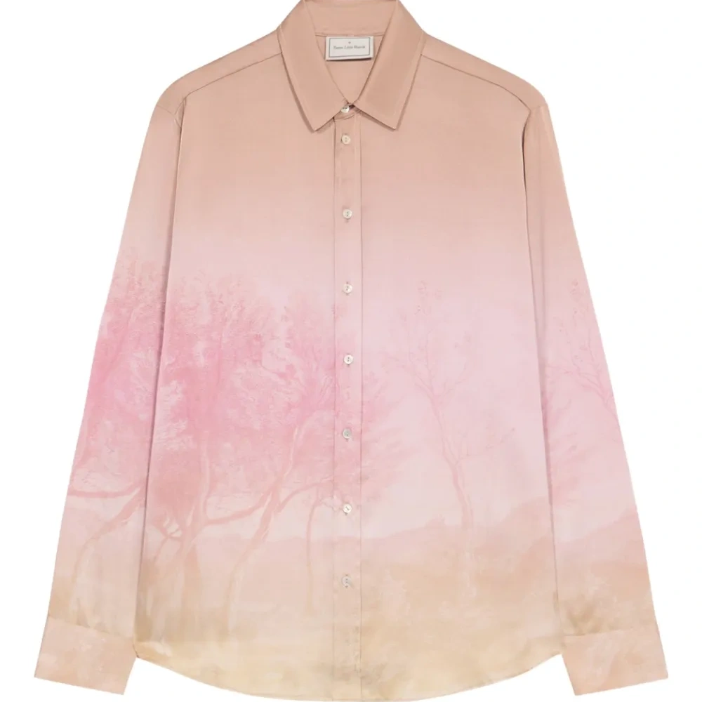 рубашка с принтом