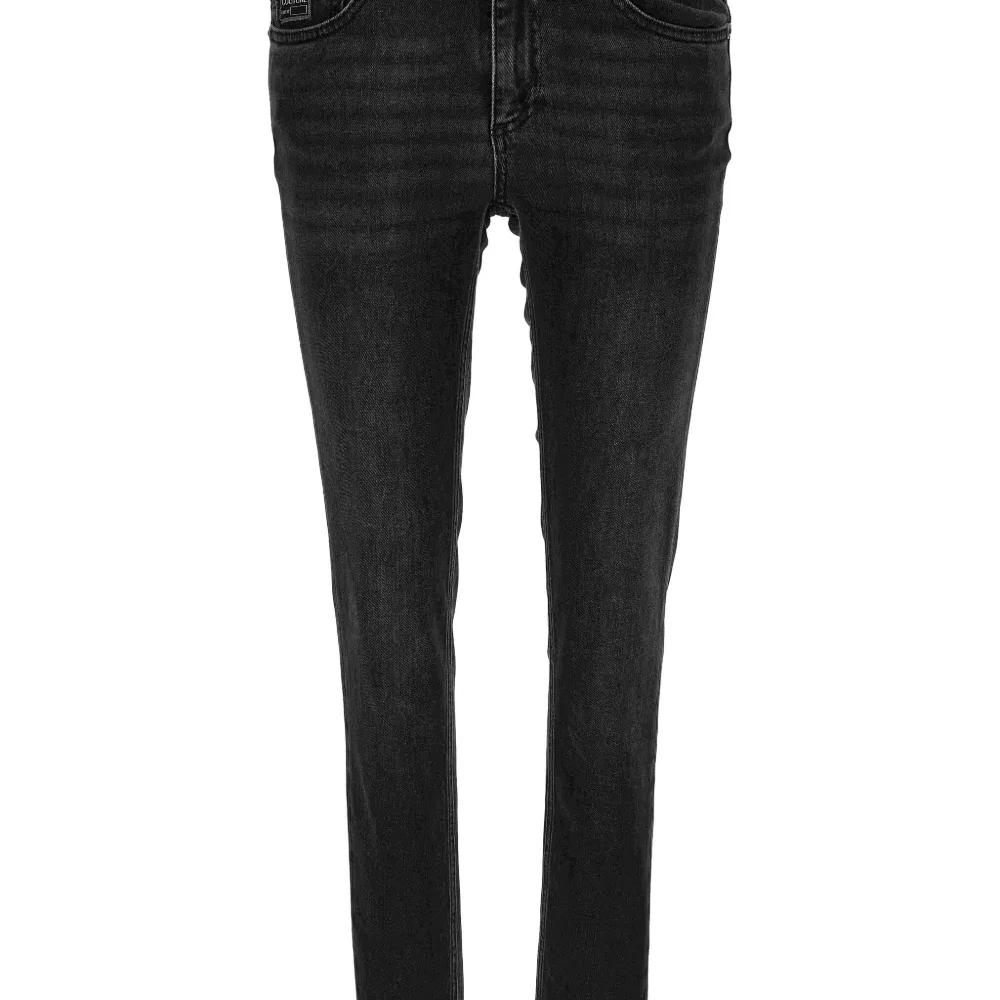 Джинсы скинни с вышитым логотипом