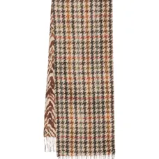 шарф в ломаную клетку