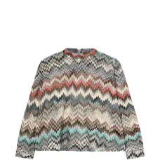 Топ с зигзагообразным узором Топ с зигзагообразным узором