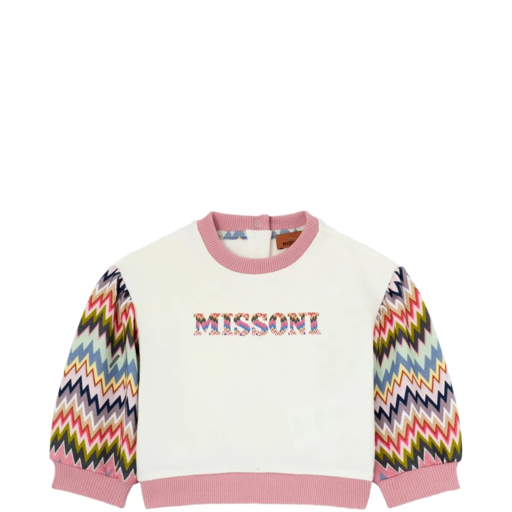 Свитшот с рукавами в елочку