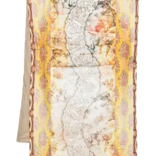 шарф с цветочным узором