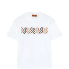 Футболка с зигзагообразным узором Футболка с зигзагообразным узором