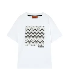 Футболка с отделкой зигзаг