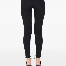 Брюки со сборками и завязками