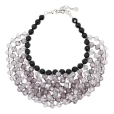 колье с кристаллами