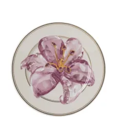 Тарелка с цветочным принтом