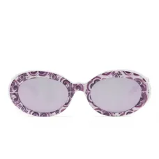 Солнцезащитные очки Maiolica в овальной оправе с принтом пейсли Солнцезащитные очки Maiolica в овальной оправе с принтом пейсли