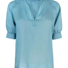 Топ с объемными рукавами