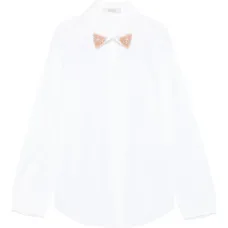 рубашка с декорированным воротником