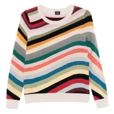 шерстяной джемпер в полоску