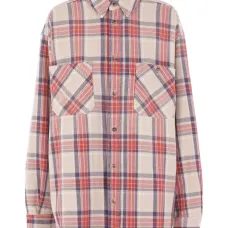 Рубашка в клетку с карманом