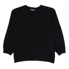 шерстяной топ с объемными рукавами