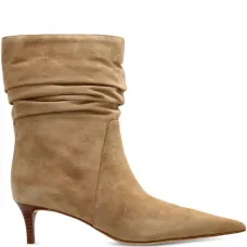 сапоги с заостренным носком и сборками