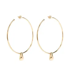 Серьги-кольца с подвесками