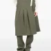 Юбка миди с запахом и складками Юбка миди с запахом и складками