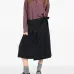 Юбка миди с запахом и складками