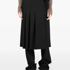 Юбка миди А-силуэта с запахом