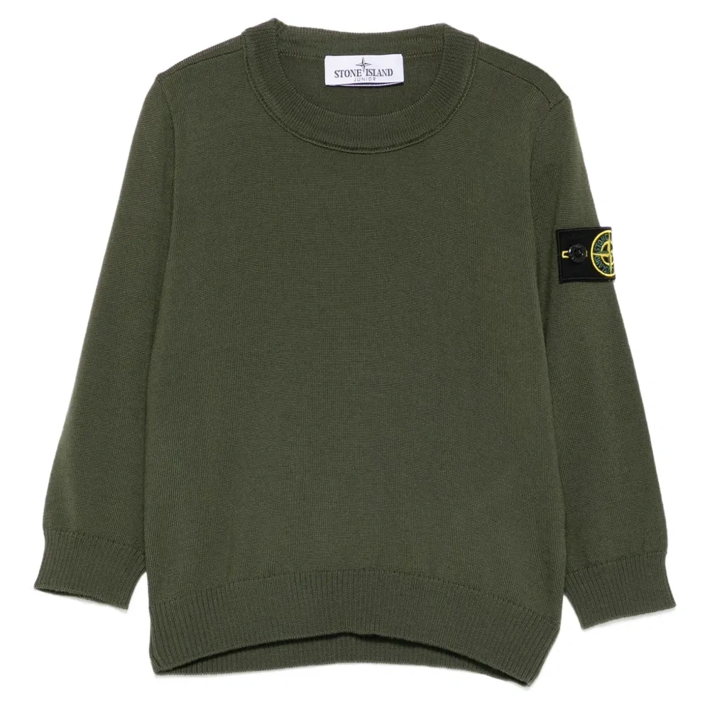 шерстяной свитер с нашивкой-логотипом