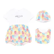 Комплект из трех ромперов с логотипом