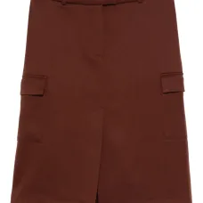 Прямая юбка с разрезами