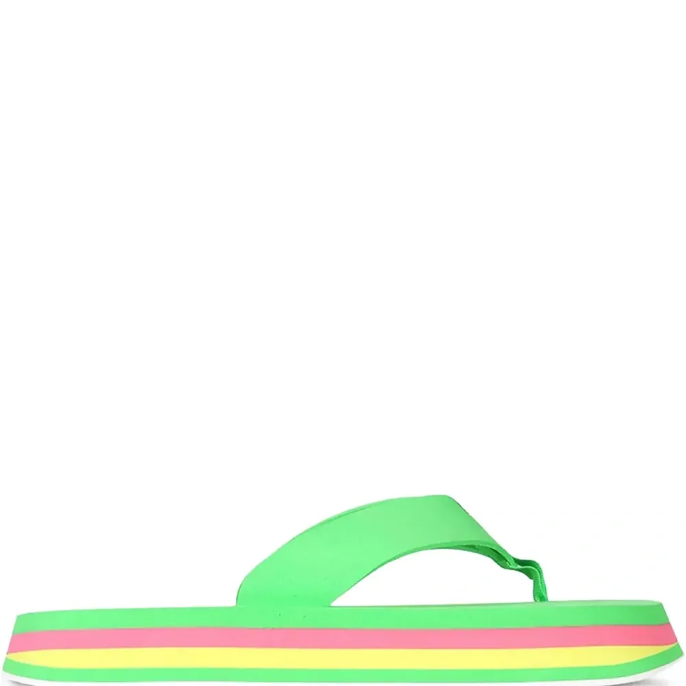 Шлепанцы в полоску