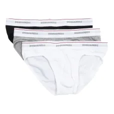 Комплект из трех трусов-брифов с логотипом