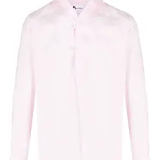 Льняная рубашка с длинными рукавами