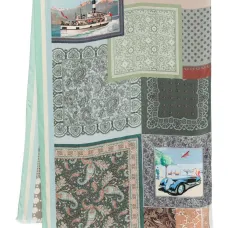 шарф в технике пэчворк