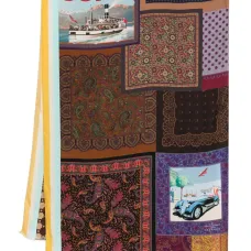 шарф в технике пэчворк