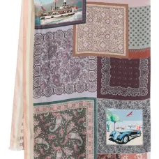 шарф в технике пэчворк