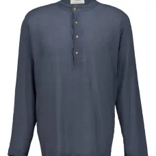 Рубашка с воротником-стойкой Рубашка с воротником-стойкой