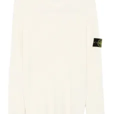 свитер в рубчик с нашивкой-логотипом