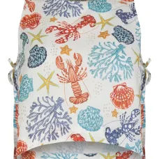 Топ с графичным принтом и завязками