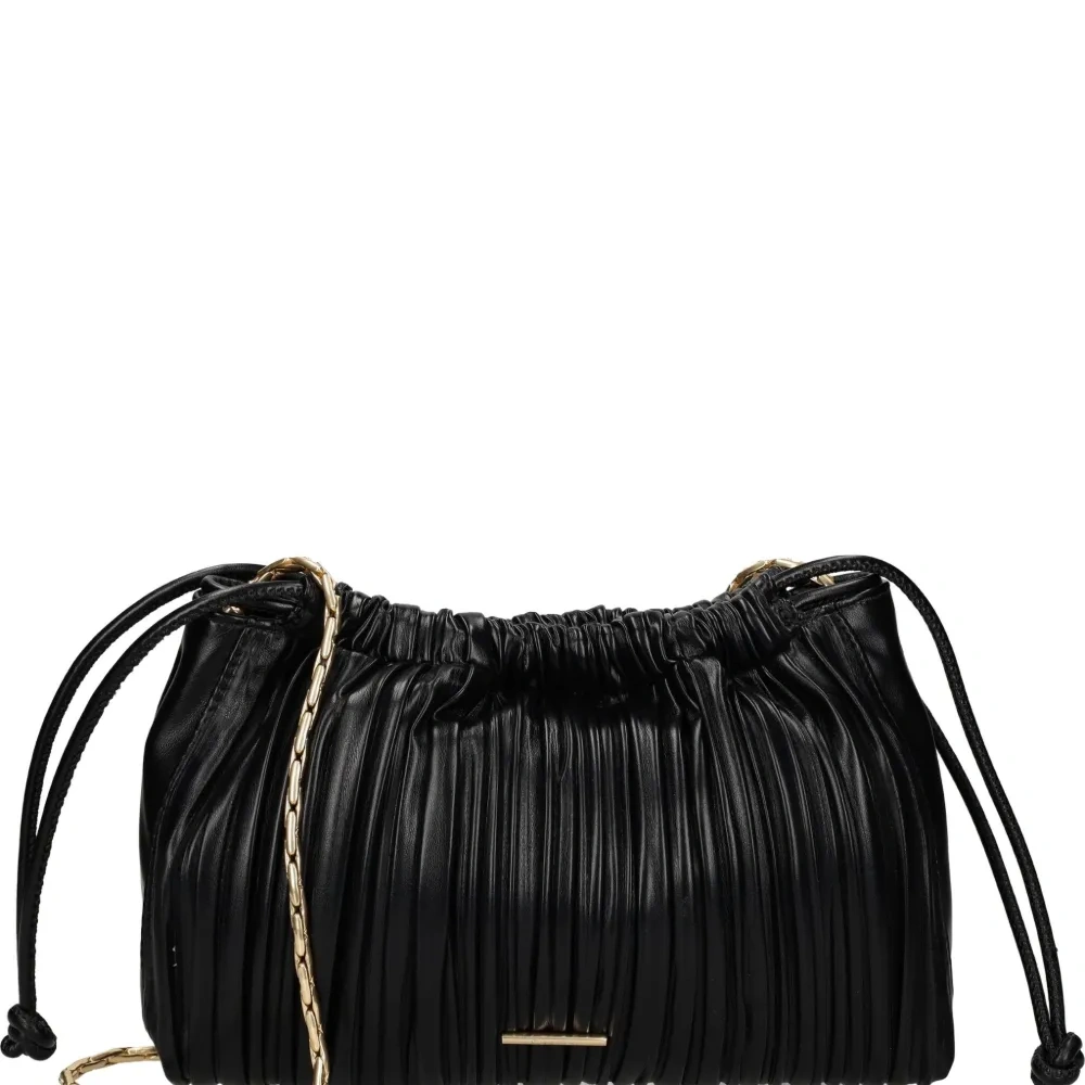 Плиссированная сумка с цепочкой