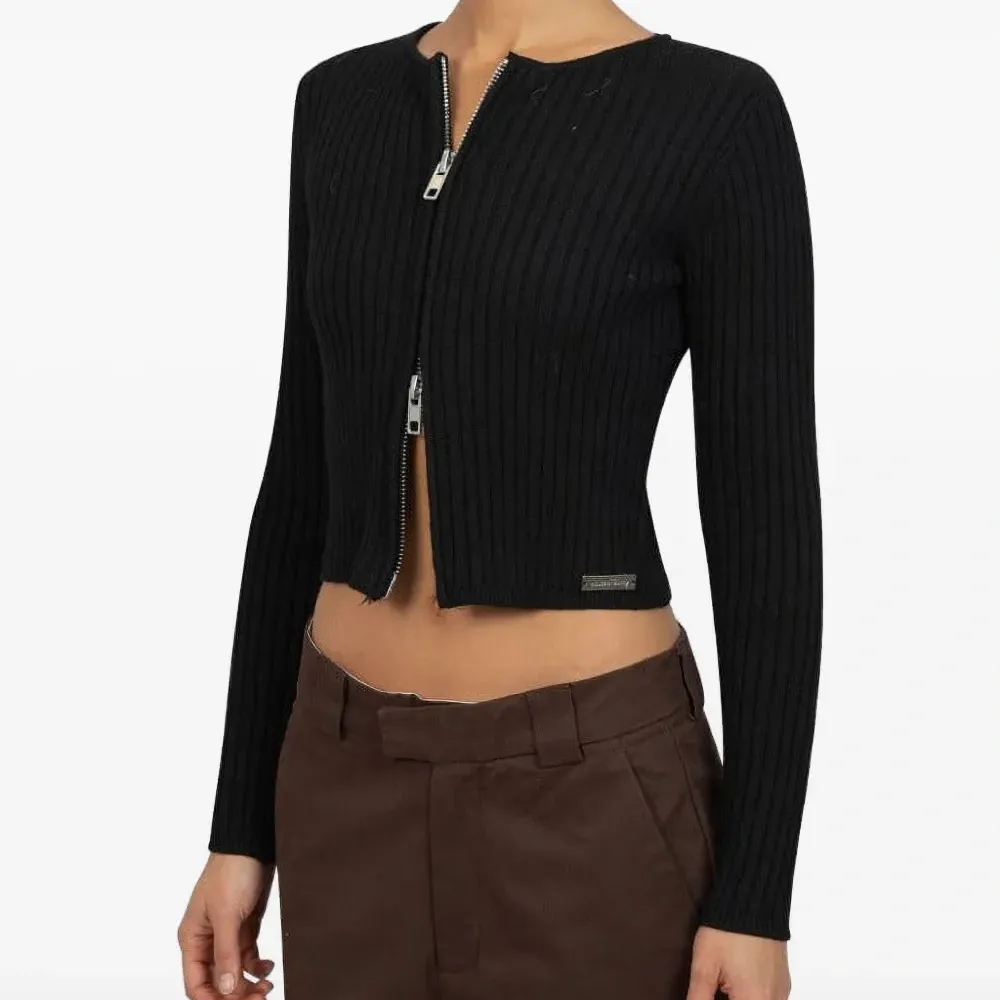 Кардиган в рубчик