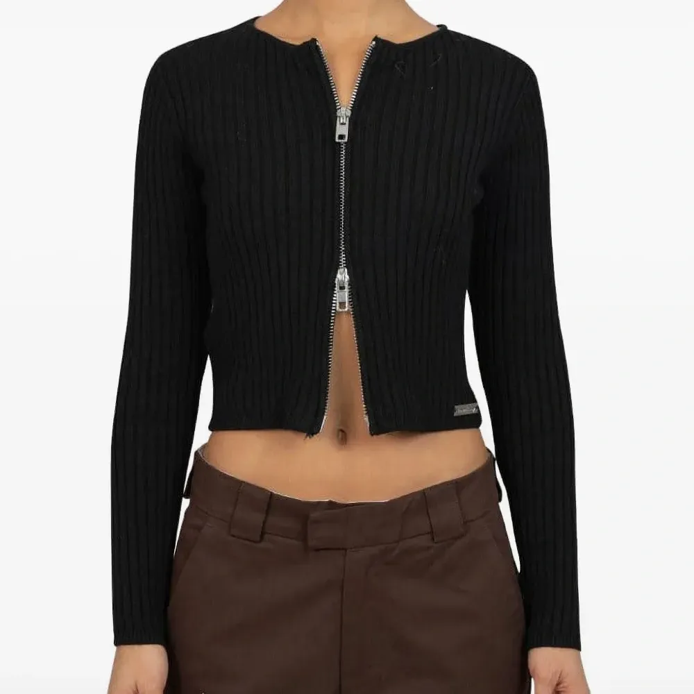 Кардиган в рубчик