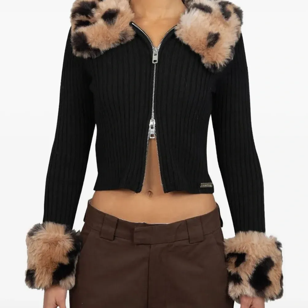 Кардиган в рубчик