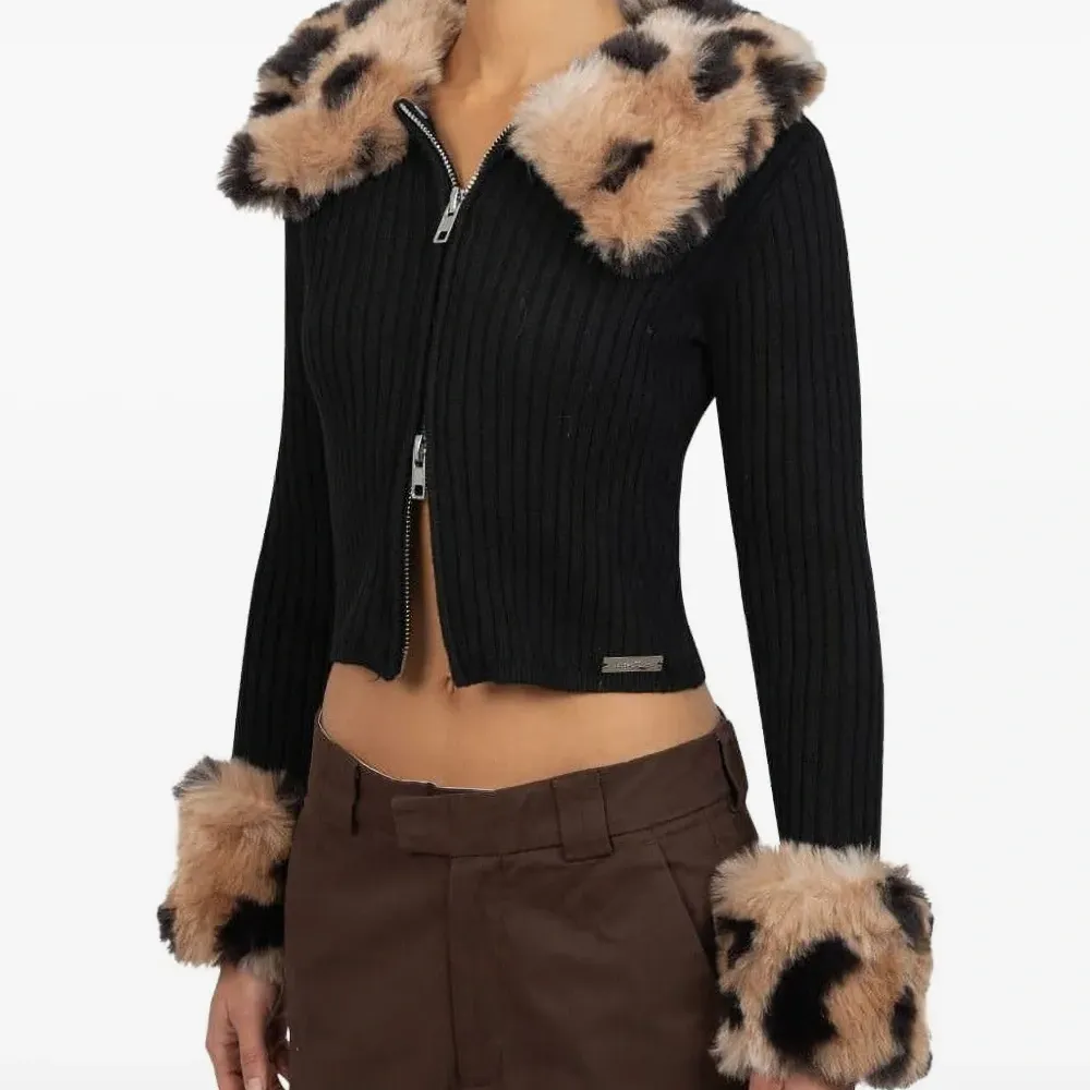 Кардиган в рубчик