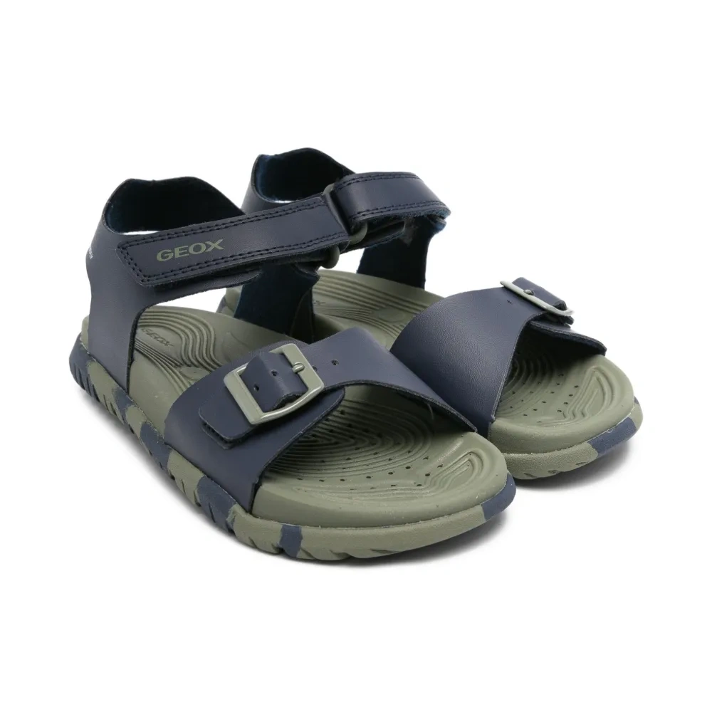 сандалии Fusbetto с камуфляжным принтом