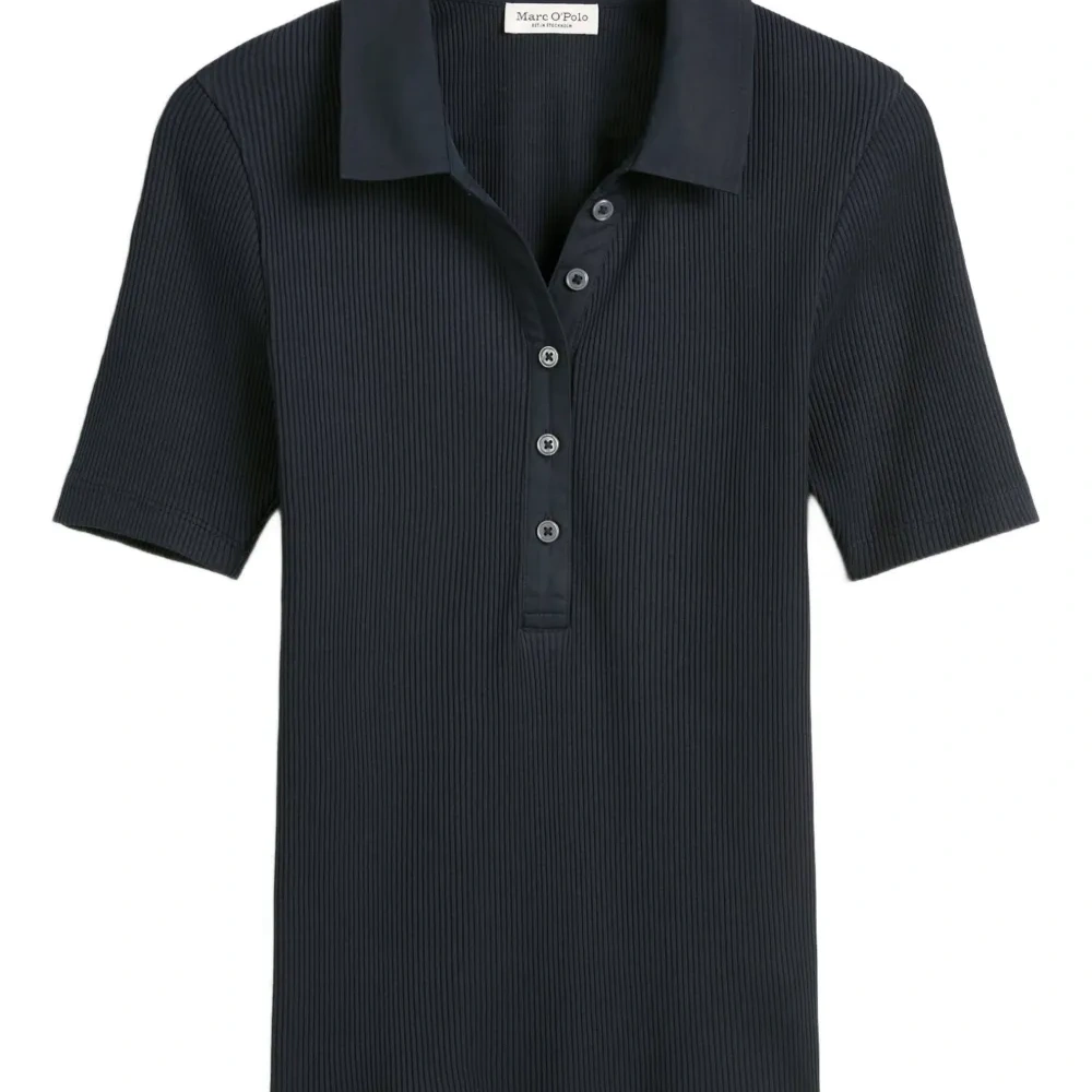 Рубашка поло в рубчик