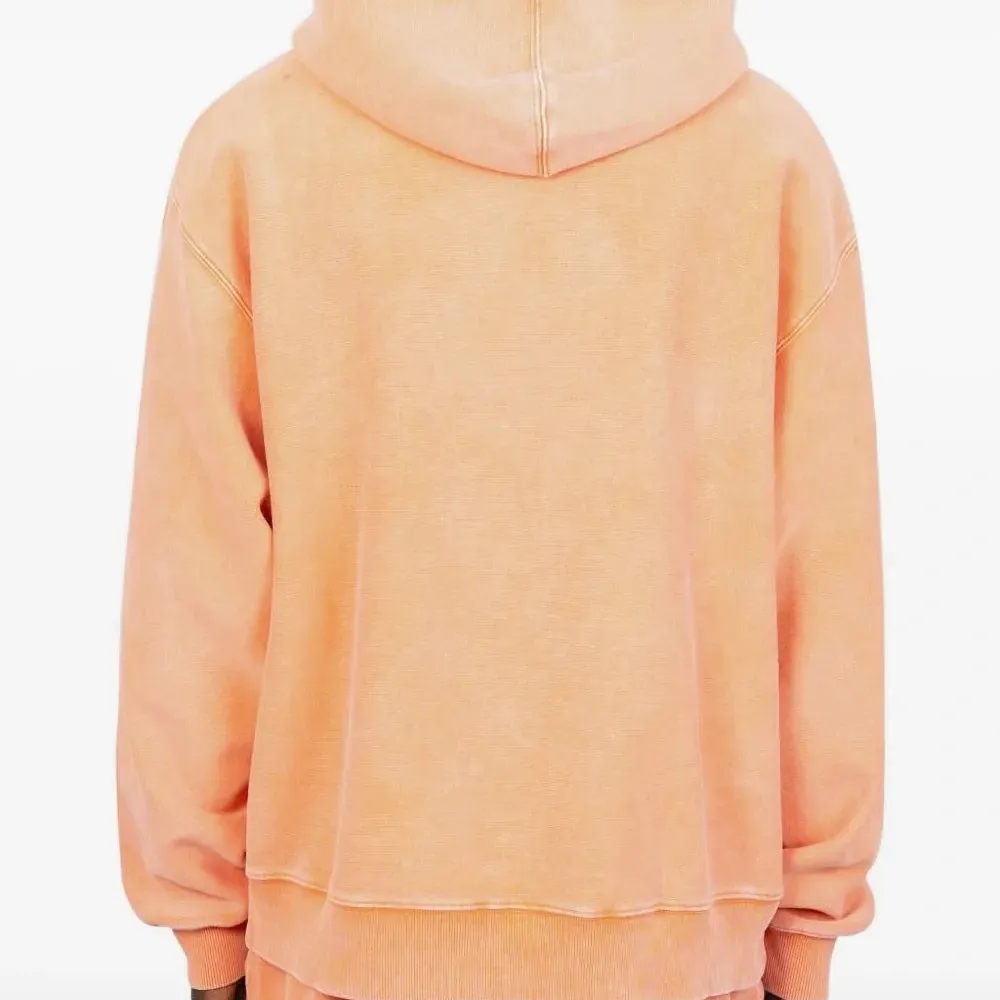 Худи на молнии с выбеленным эффектом