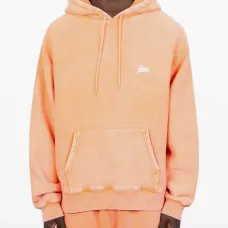 Худи на молнии с выбеленным эффектом